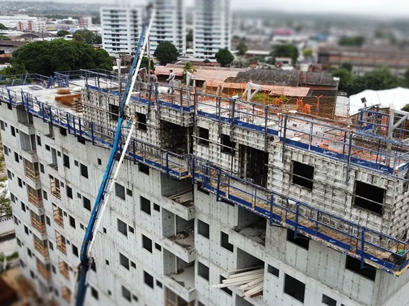 fôrmas para parede de concreto 