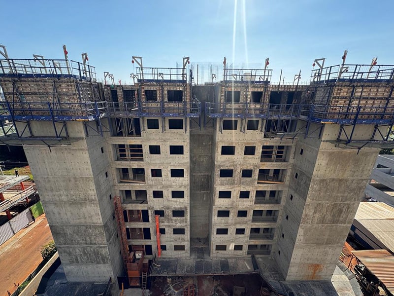 Fôrmas para parede de concreto