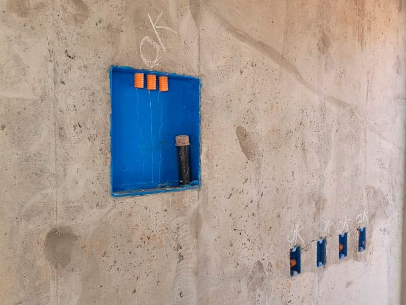 acabamentos no sistema parede de concreto