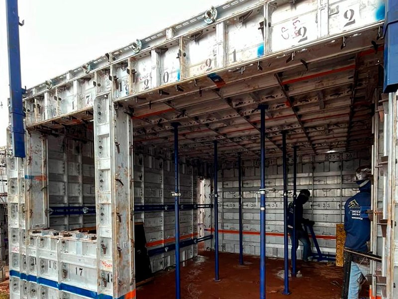 sistema parede de concreto