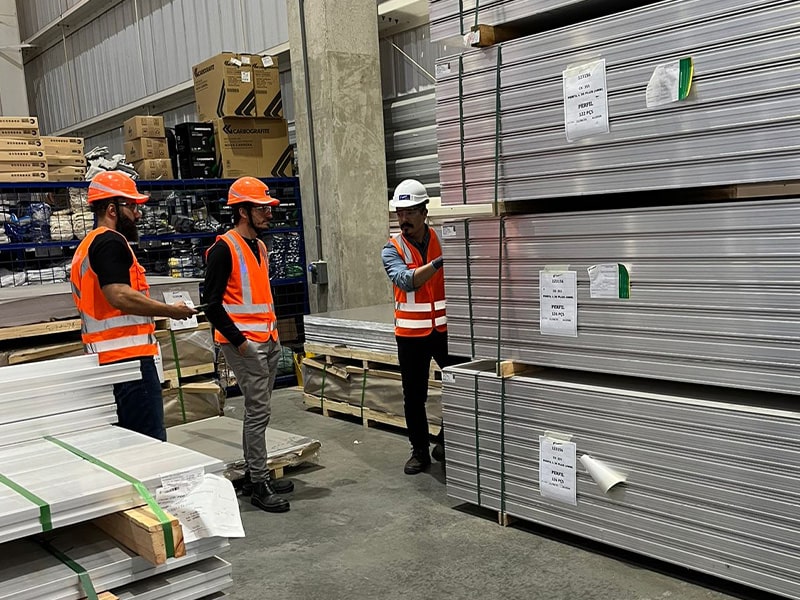 como armazenar fôrmas de alumínio