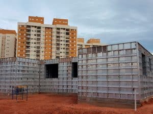 Parede de concreto ou alvenaria estrutural