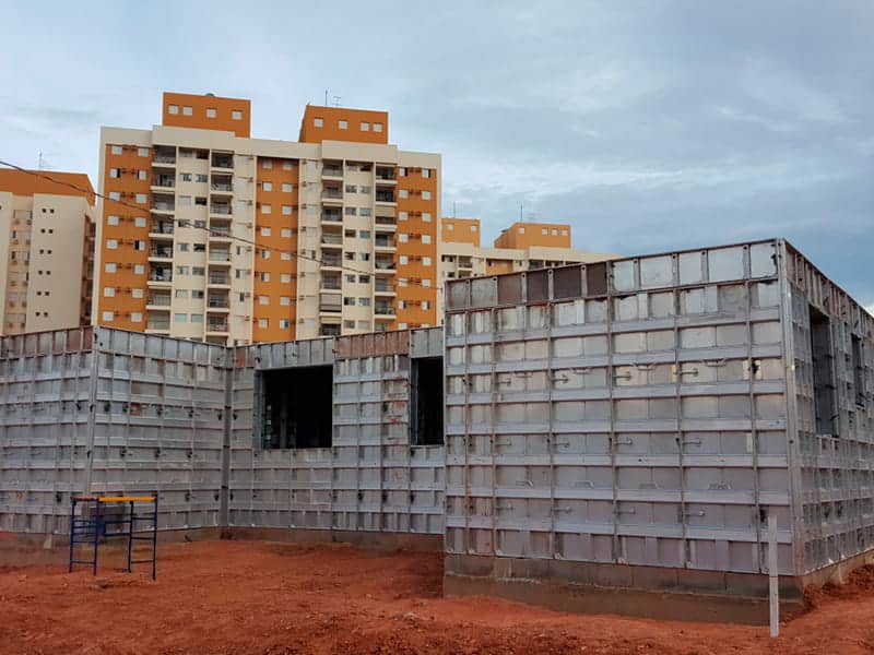 Parede de concreto ou alvenaria estrutural