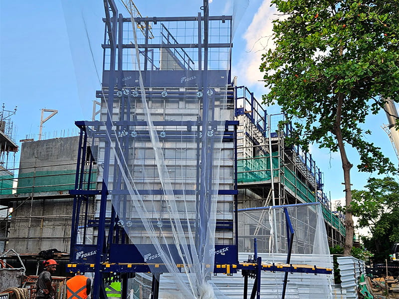 fôrmas para parede de concreto