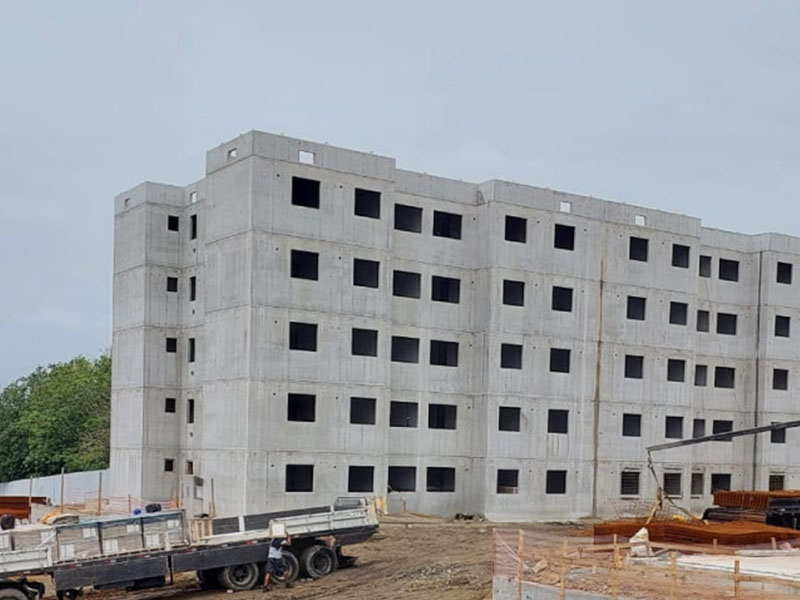 produtividade na parede de concreto