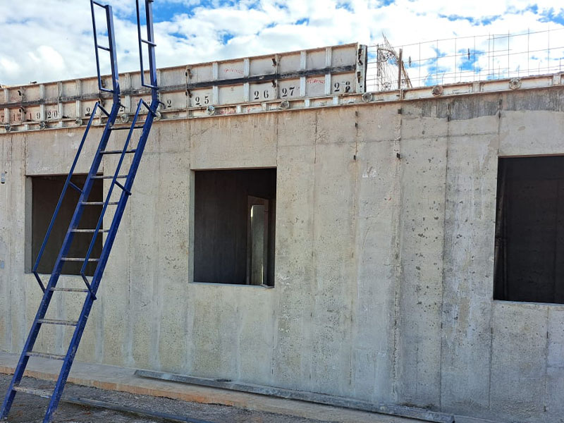 parede de concreto