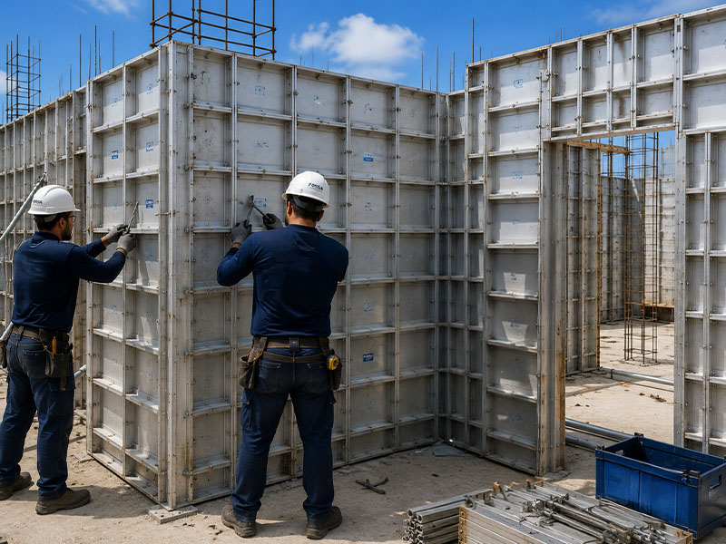 suporte técnico parede de concreto