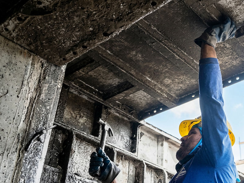 fôrmas para laje no sistema parede de concreto