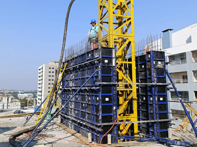 fôrmas modulares para parede de concreto