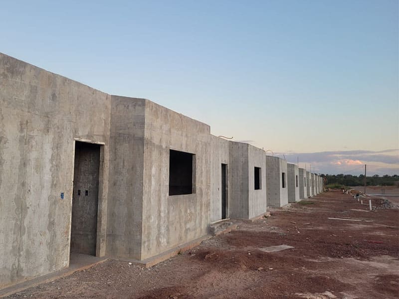 Minha Casa Minha Vida com paredes de concreto